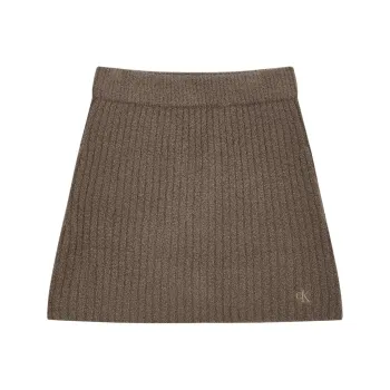 CALVIN KLEIN Casual Short Skirts Women's Brown