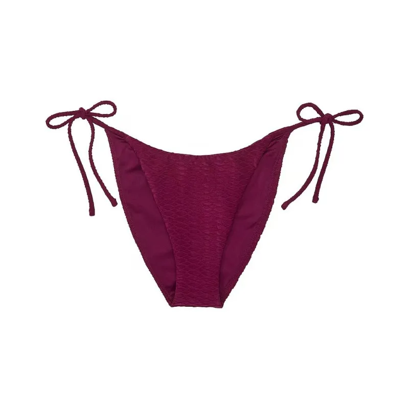 Victoria's Secret Mix & Match Side-Tie Cheeky Bikini Bottom / PR Swimming Shorts Women's Rouge-0