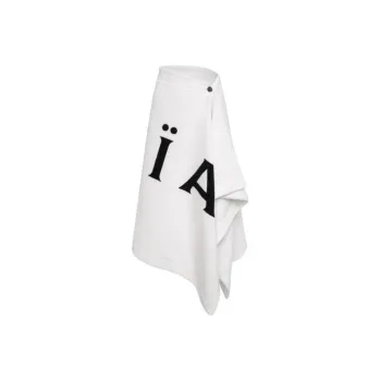Alaia Logo Printed Towel Midi Skirt