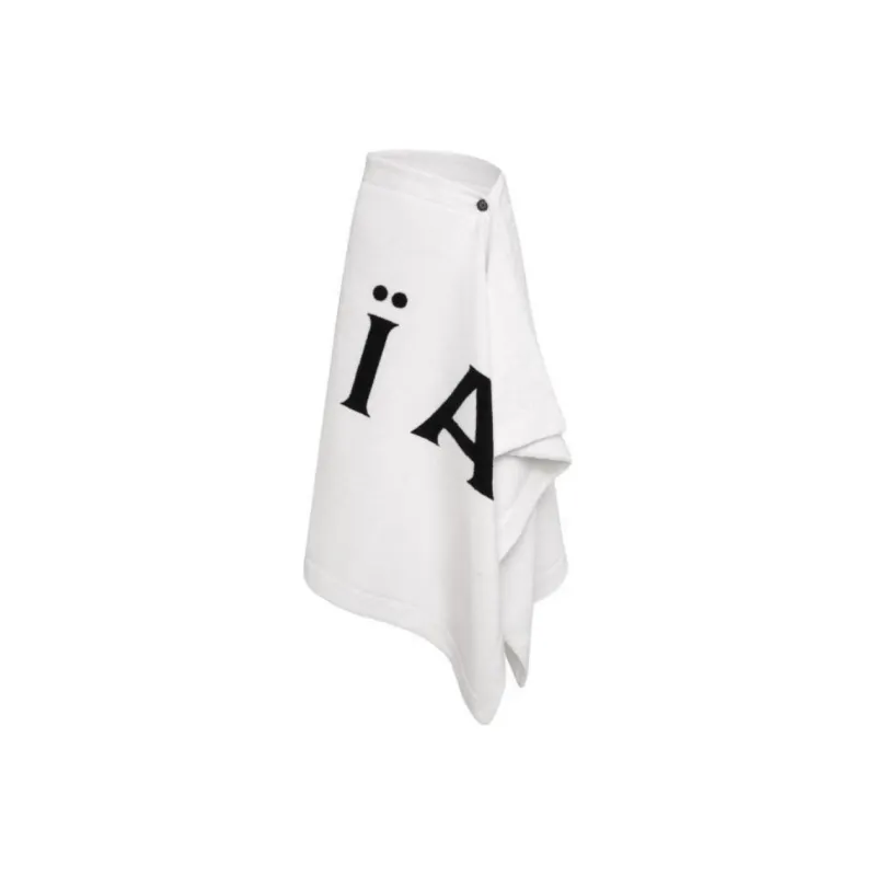 Alaia Logo Printed Towel Midi Skirt-0
