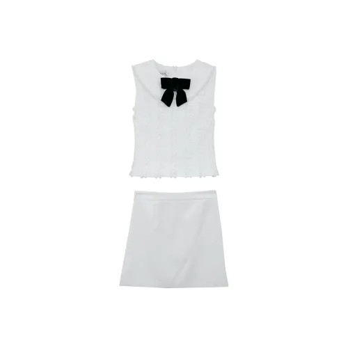 Icicofficial Skirt Set Women's White