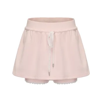 CHIWAWAMEME Casual Short Skirts Women's Pink
