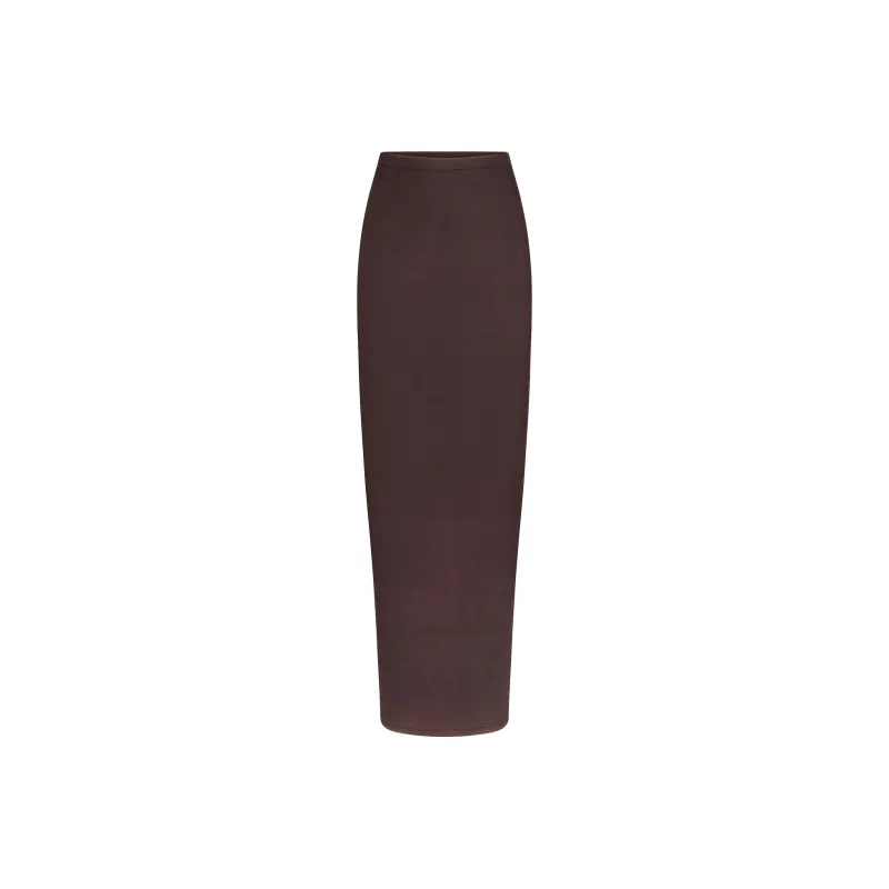 SKIMS SOFT LOUNGE LONG SKIRT Casual Long Skirt Women's PHOENIX/Patina Color-0