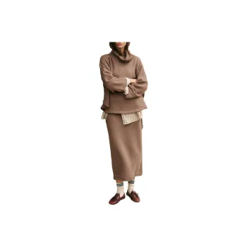 FREE PEOPLE Milley Reversible Set Skirt Set Women's Dusted Cocoa/Light Cocoa