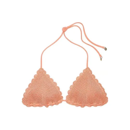 Victoria's Secret PINK Crochet Triangle Bikini Top / PP Bikini Women's Orange
