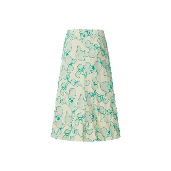 GABRIELE COLANGELO SS24 Casual Long Skirts Women's Green White