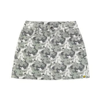 B.Duck Denim Short Skirts Women's Green