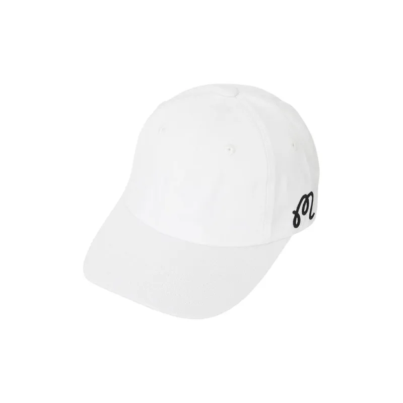 Malbon Golf Cotton Baseball Caps Unisex White-0