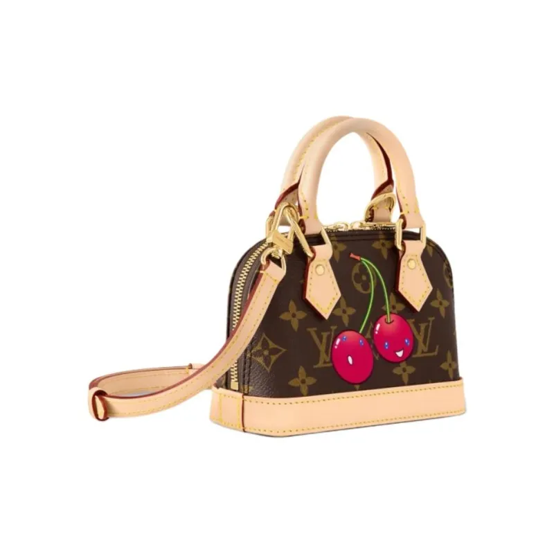 Takashi Murakami X LOUIS VUITTON NANO ALMA Handbags-1