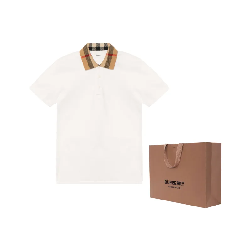 Burberry Vintage Check Print detail Polo Shirt-7