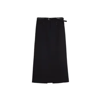 ELLE Casual Long Skirt Women's Black