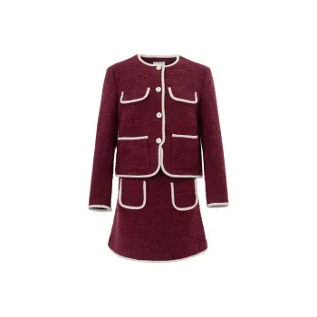 JESSYLINE Skirt Set Women's Burgundy