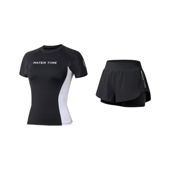 Watertime Two Piece Swimsuits Women's Black White