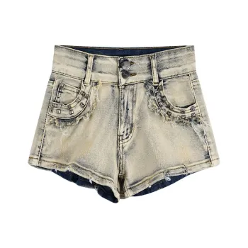 Garbege Denim Shorts Women's Blue