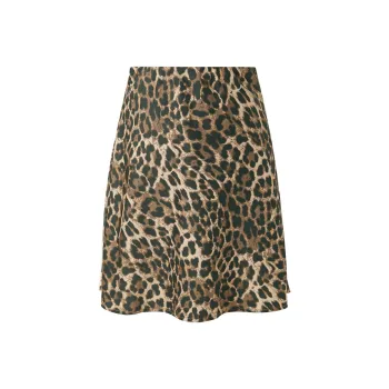 3COLOUR Casual Short Skirts Women's Khaki