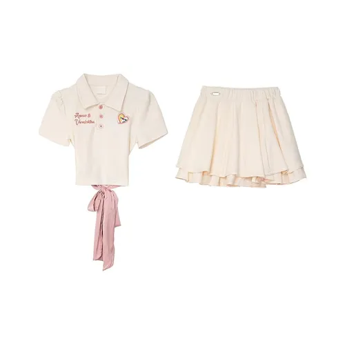 Incolore Skirt Set Women's Apricot