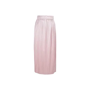 3COLOUR Casual Long Skirts Women's Peach Pink