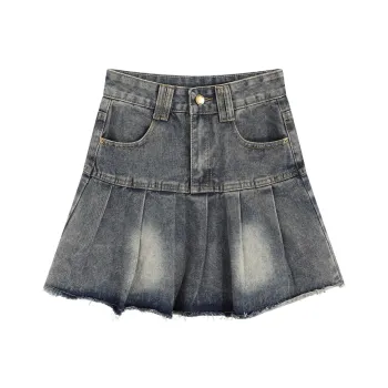 DGMZ Denim Short Skirts Women's Blue