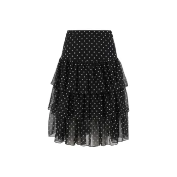Valentino Casual Short Skirts Women's Black