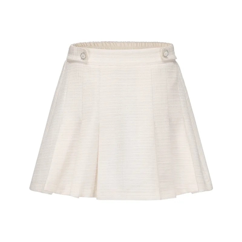 CHIWAWAMEME Casual Short Skirts Women's Apricot-0