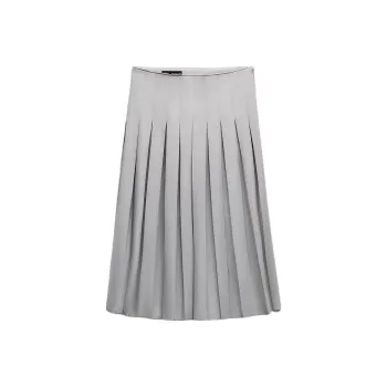 ZARA Casual Long Skirts Women's Gray