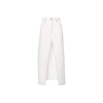 PINKO Slit Front Denim Skirt