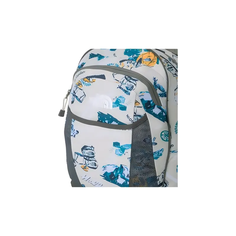THE NORTH FACE Nylon Backpack Men's Beige With Dark Green Accents-3