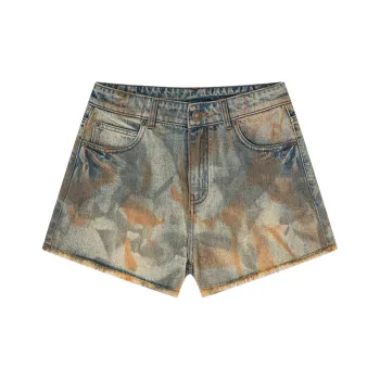 UOOYAA Denim Shorts Women's Denim Blue