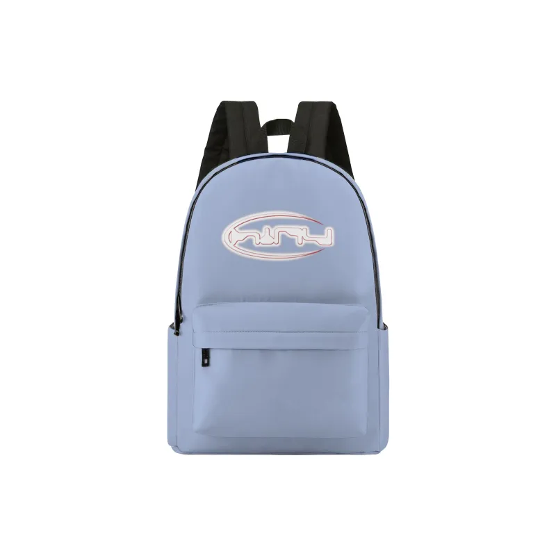 HINY Polyester Students Backpack Unisex Blue-0