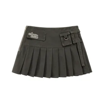 CHUU Casual Short Skirts Women's Carbon Gray