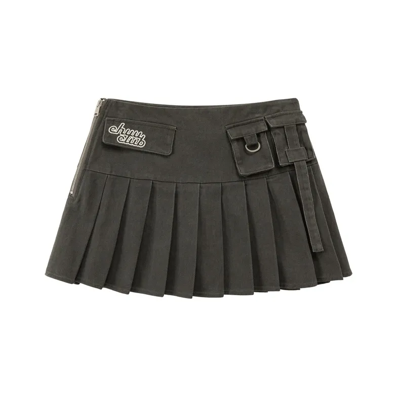 CHUU Casual Short Skirts Women's Carbon Gray-0