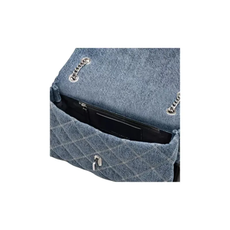 MARC JACOBS The Quilted Denim Shoulder Bag-4