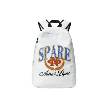 TURN UP Polyester Backpack Unisex Pearl White