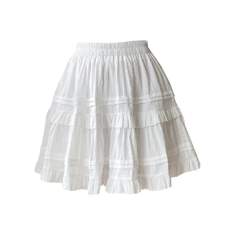 GOSO Casual Short Skirts Women's White-0