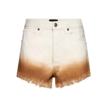 Alanui Bright Hues Gradient Denim Shorts