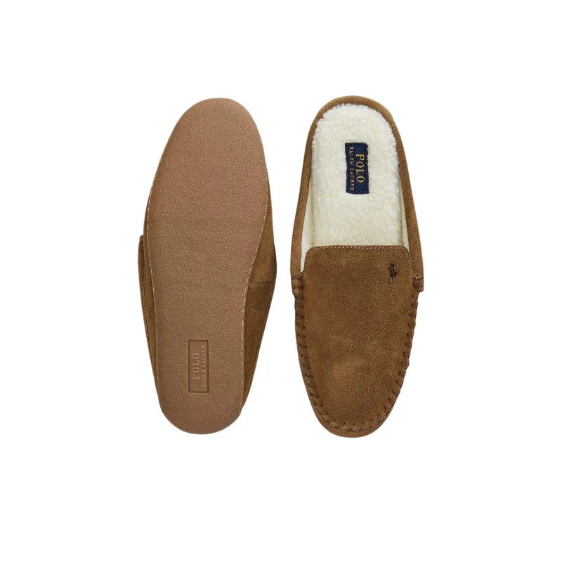 Polo Ralph Lauren Closed Toe Slippers Men's Brown-3