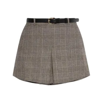 Self portrait Checkered Pleated Skort