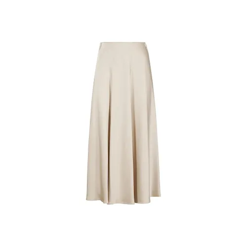 HERNO Resort High Waist Satin Midi Skirt