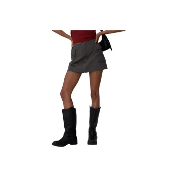 PRINCESS POLLY PACHECO CARGO MINI SKIRT Cargo Short Skirts Women's CHARCOAL/Charcoal