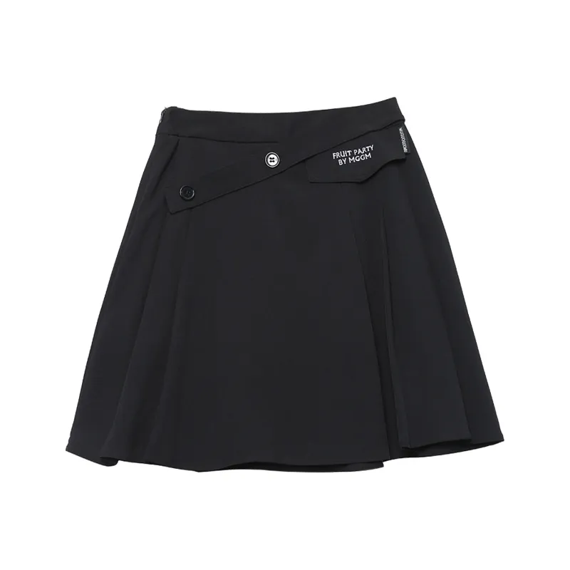 MUGUOGUOMU Casual Short Skirts Women's Black-0