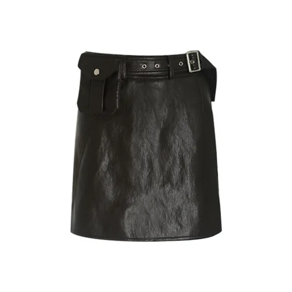 Little Pull Casual Short Skirts Women's Coffee-0