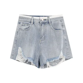 Pzhk Denim Shorts Women's Sea Salt Blue
