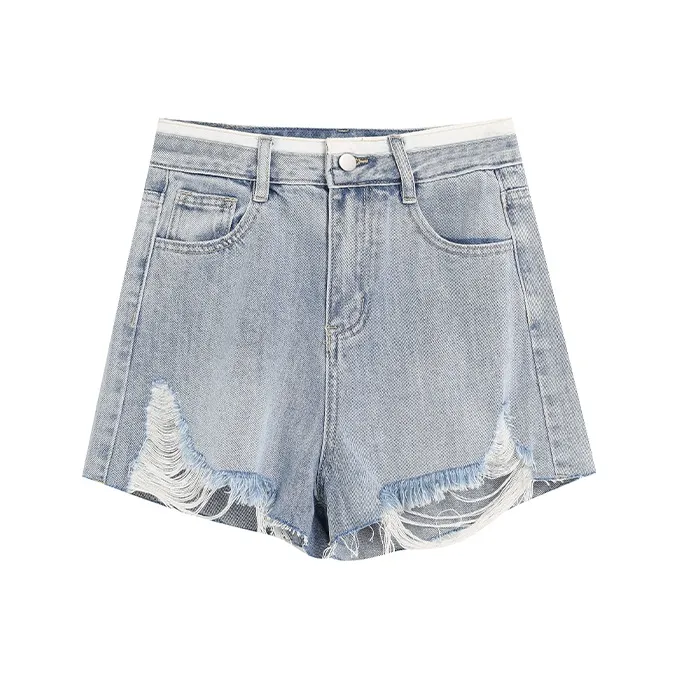 Pzhk Denim Shorts Women's Sea Salt Blue-0