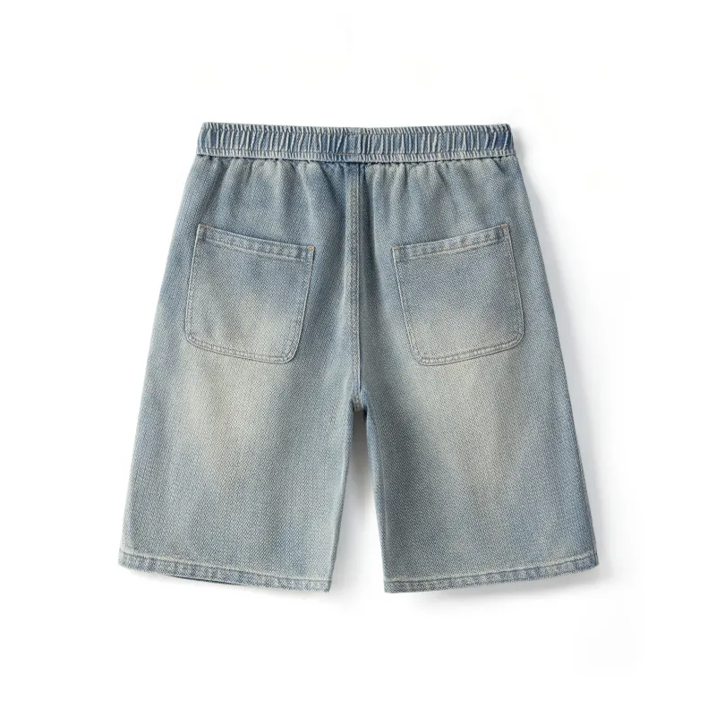 JUCY JUDY Denim Shorts Unisex Vintage Blue-1
