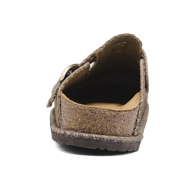 IZEIZIG Cork Sole Stitching Quiet Odor Resistant Abrasion Resistant Slip Resistant Quick Dry Closed Toe Slippers Unisex-8
