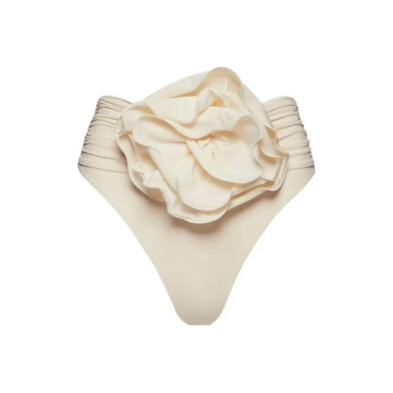Magda Butrym High Waist Flower Patch Swim Bottom-0