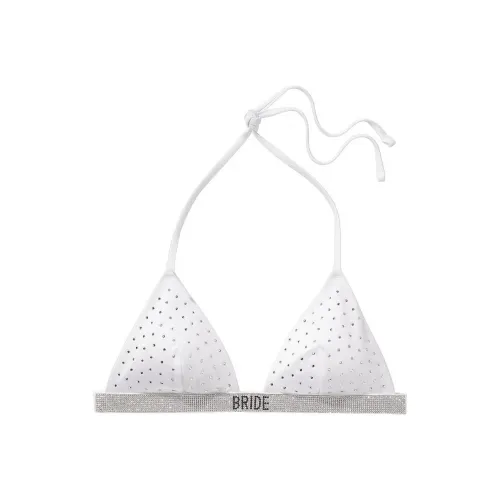 Victoria's Secret Bride Shine Triangle Bikini Top / White Bikini Women's White