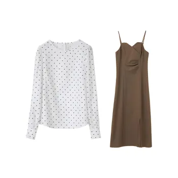 TKY SHOP Skirt Set Women's Brown