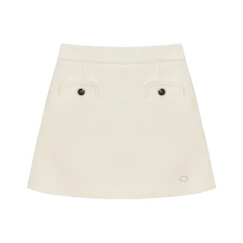 Teenie Weenie Casual Short Skirts Women's Ivory White