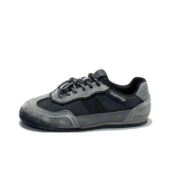 SUPEREDGE Anti Slip Wear Resistant Low Top Casual Shoes Men's Black